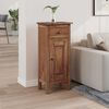 vidaXL Plant Stand with Drawer Brown 36 x 25 x 80 cm Mahogany Wood
