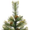 vidaXL Artificial Hinged Christmas Tree with Cones Green 120 cm