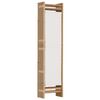 vidaXL Folding 5-Panel Room Divider 200 cm Bamboo and Canvas