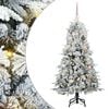 vidaXL Artificial Hinged Christmas Tree White 150 cm PE and PVC