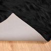 vidaXL Faux Sheepskin Rug Tafalla Black 120 x 170 cm Polyester