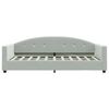 vidaXL Daybed with Mattress Light Grey 90x190 cm Velvet