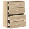 vidaXL Cabinets with 2 Drawers 2 pcs Sonoma Oak 60x31x40 cm Engineered Wood