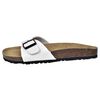 vidaXL Women's Bio Cork Sandal with 1 Buckle Strap White Size 36