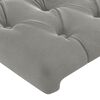 vidaXL Headboards 2 pcs Light Grey 100x7x78/88 cm Velvet