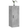 vidaXL Wall Mounted Cabinet Concrete Grey 34.5x34x90 cm Engineered Wood