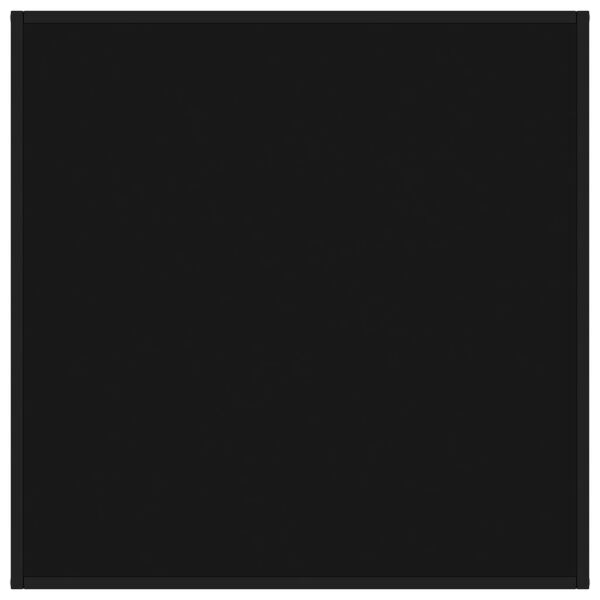 vidaXL Coffee Table Black with Black Glass 90x90x50 cm