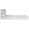 vidaXL Bookcase Bed without Mattress White 160x200 cm Solid Wood