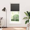 vidaXL Pleated Blind Black 85x200 cm Fabric Width 84.4 cm Polyester
