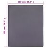 vidaXL Jersey Fitted Sheet Anthracite 100x200 cm Cotton