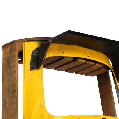 vidaXL Rickshaw Wine Cabinet 100x60x172 cm Solid Reclaimed Wood