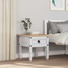 vidaXL End Table Corona White 50 x 50 x50 cm Solid Pine Wood
