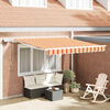 vidaXL Retractable Awning with Manual 350 x 250 cm Fabric