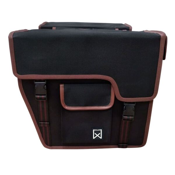 Willex Double Bicycle Bag with Front Pocket 33 L Black