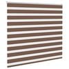 vidaXL Zebra Blind Brown 155x150 cm Fabric Width 150.9 cm Polyester