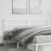 vidaXL Metal Replace Headboard White 180 cm
