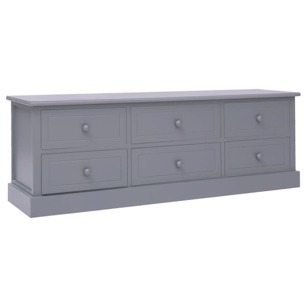 vidaXL Hall Bench Dark Grey 115x30x40 cm Wood