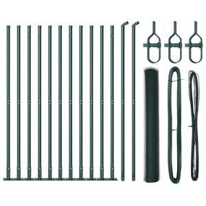 vidaXL Welded Wire Fence with Concrete Base 25 x 1.2 m (W x H)