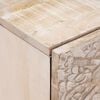 vidaXL Bedside Cabinet 2 pcs White 40 x 33.5 x 46 cm Solid Mango Wood