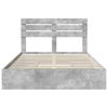 vidaXL Storage Bed Concrete Grey 140 x 190 cm Engineered Wood