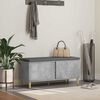 vidaXL Hall Bench with Cushion Concrete Grey 100 x 38 x 46 cm