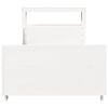 vidaXL Bed Frame without Mattress White 90x190 cm Single Solid Wood Pine