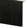 vidaXL Self-adhesive Door Brush Seals 12 pcs Black 100 cm