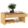 vidaXL Coffee Table Drammen Oak 99 x 55 x 45 cm Solid pine wood