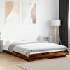 vidaXL Bed Frame without Mattress Smoked Oak 120x190 cm Small Double