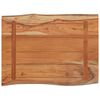 vidaXL Table Top 80x60x2.5 cm Rectangular&nbsp;Solid Wood Acacia Live Edge