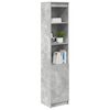 vidaXL Highboard Concrete Grey 37.5x35x180 cm Engineered Wood