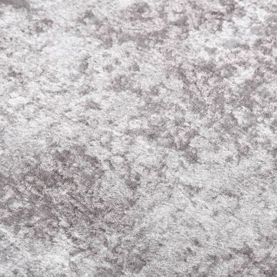 vidaXL Rug Washable 80x150 cm Grey Anti Slip