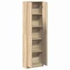vidaXL Wardrobe with Shelf Sonoma Oak 55 x 25 x 189 cm Engineered Wood