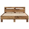 vidaXL Bed Frame with Headboard Old wood 140 x 190 cm Engineered wood