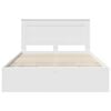 vidaXL Bed Frame with Drawer White 140 x 190 cm Engineer Wood