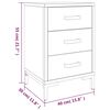 vidaXL Bedside Cabinets 2 pcs 40x30x55 cm Solid Wood Pine