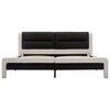 vidaXL Bed Frame White and Black 120 x 200 cm Faux Leather