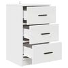 vidaXL Bedside Cabinet White 38 x 38 x 66 cm Engineered wood