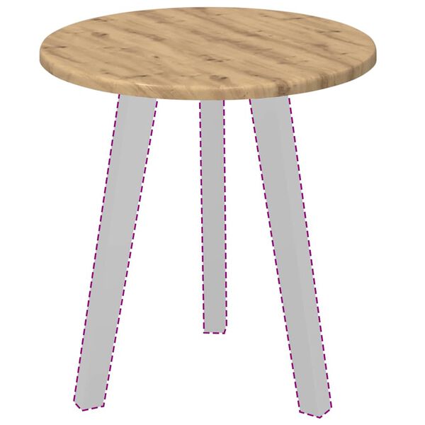 vidaXL Table Top Artisan oak 40 x 40 x 1.5 cm Engineered Wood