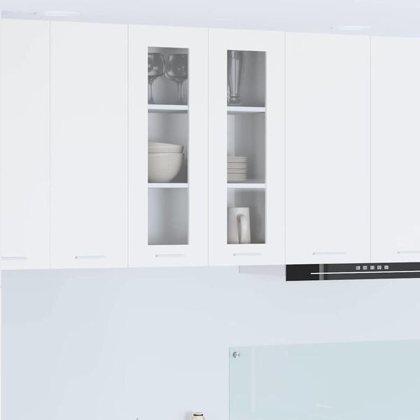 vidaXL Hanging Cabinet with Door White 60 x 31 x 80 cm Engineered Wood