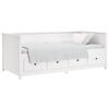 vidaXL Day Bed without Mattress White 90x190 cm Single Solid Wood Pine