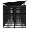 vidaXL Outdoor Dog Kennel with Roof Steel 14.75 m&sup2;