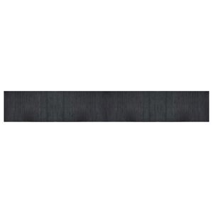 vidaXL Rug Rectangular Grey 60x400 cm Bamboo