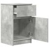 vidaXL Bedside Cabinet Concrete Grey 39x35x65 cm Engineered Wood