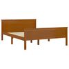 vidaXL Bed Frame without Mattress Honey Brown Solid Wood 160x200 cm