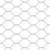 vidaXL Hexagon Fence Grey 1 x 100 m PVC