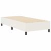 vidaXL Platform Bed Frame Cream 100 x 200 cm Fabric