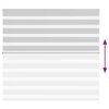vidaXL Zebra Blind Light Grey 165x150 cm Fabric Width 160.9 cm Polyester