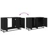 vidaXL Bathroom Furniture Set 2 pcs Black Oak Engineered Wood
