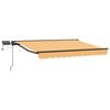 vidaXL Manual Awning Frame with LEDs Sand 2.5 x 2 m
